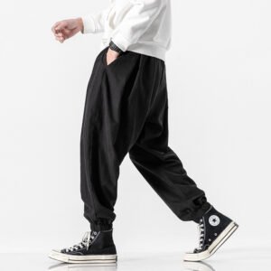 Men's Drawstring Bloomers – Comfortable Loose Pants for Casual Style