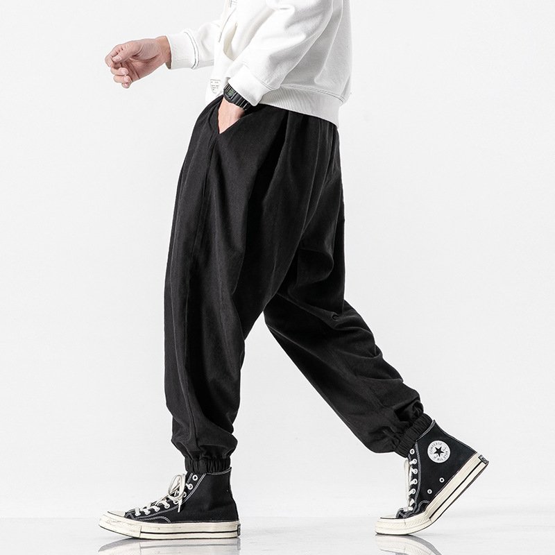 Men's Drawstring Bloomers – Comfortable Loose Pants for Casual Style