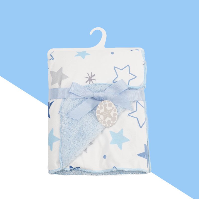 Babies Woolen Blanket - Double-Layer Super Soft Plush Blanket for Cozy Comfort