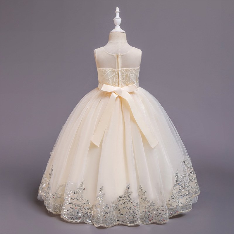 Party 3D Lace Flower Girl Wedding Dress - Elegant & Beautiful Wedding Dress for Girls