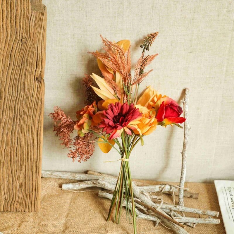Autumn Color Bouquets of Green Plants – Wholesale Artificial Flowers for Home and Event Decor