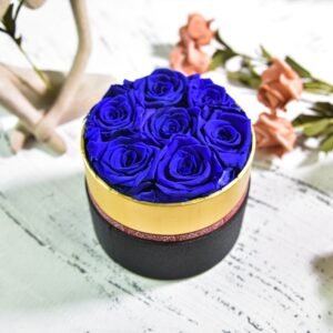 Preserved Flower Rose Hug Bucket – Christmas Gift Box for Elegant Holiday Gifting