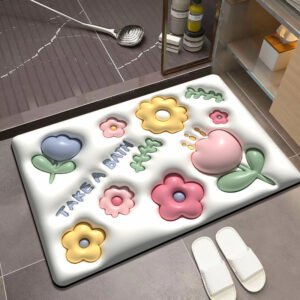 Foot Mats for Household & Bathroom Entrance – Non-Slip, Absorbent Door Mats