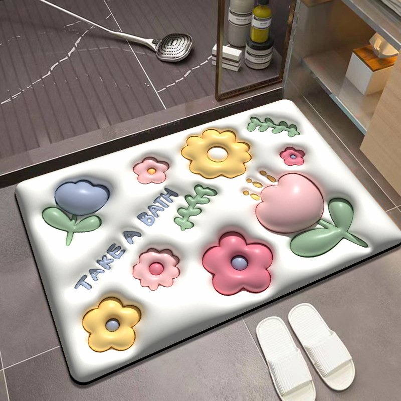 Foot Mats for Household & Bathroom Entrance – Non-Slip, Absorbent Door Mats