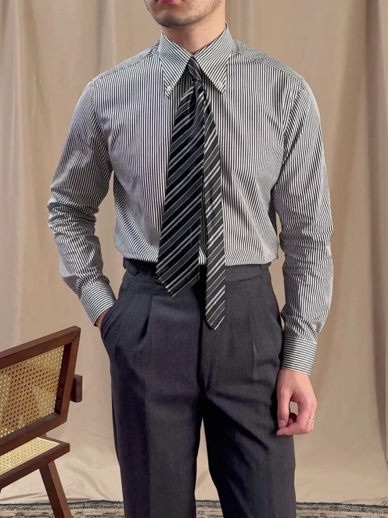 Cotton Business Casual Long Sleeve Shirt – Comfortable & Professional