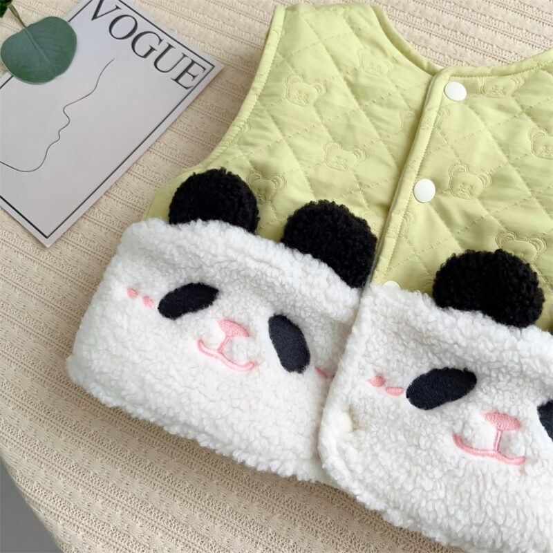 Autumn & Winter Windproof Thickened Children’s Outerwear – Cartoon Winter Fleece