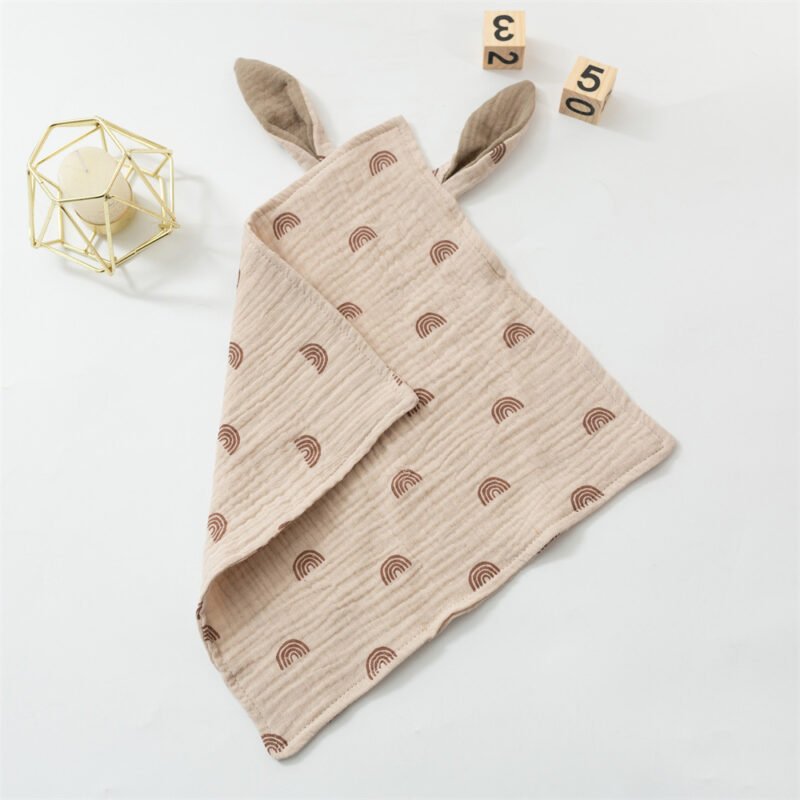 Baby Rabbit Ears Towel – Cotton Cloth Hug Blanket for Sleep & Comfort