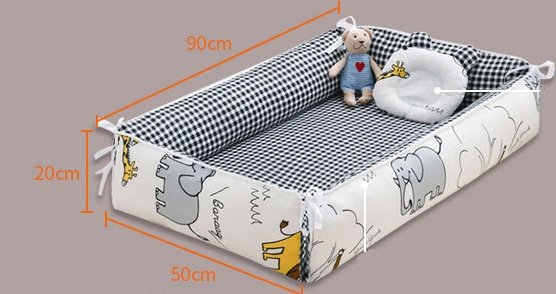 Baby Bed Bionic Nursing Bed - Removable & Washable for Comfort and Cleanliness