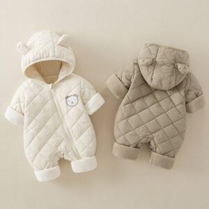 Autumn & Winter Baby Jumpsuit Romper – Cotton-Padded Warm Thickening Clothes for Babies