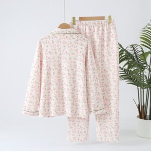 Autumn & Winter Women's Quilted Pajamas - Warm Lapel Design for Indoor & Outdoor Wear