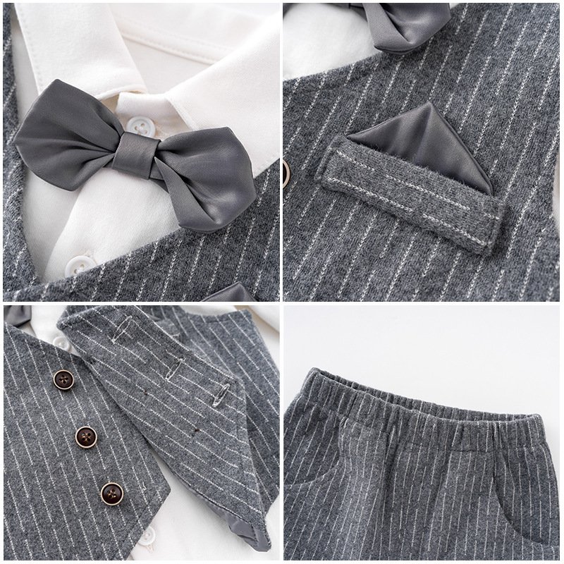 Fashion Gentleman Long Sleeve Baby Suit | Stylish and Elegant Baby Outfit