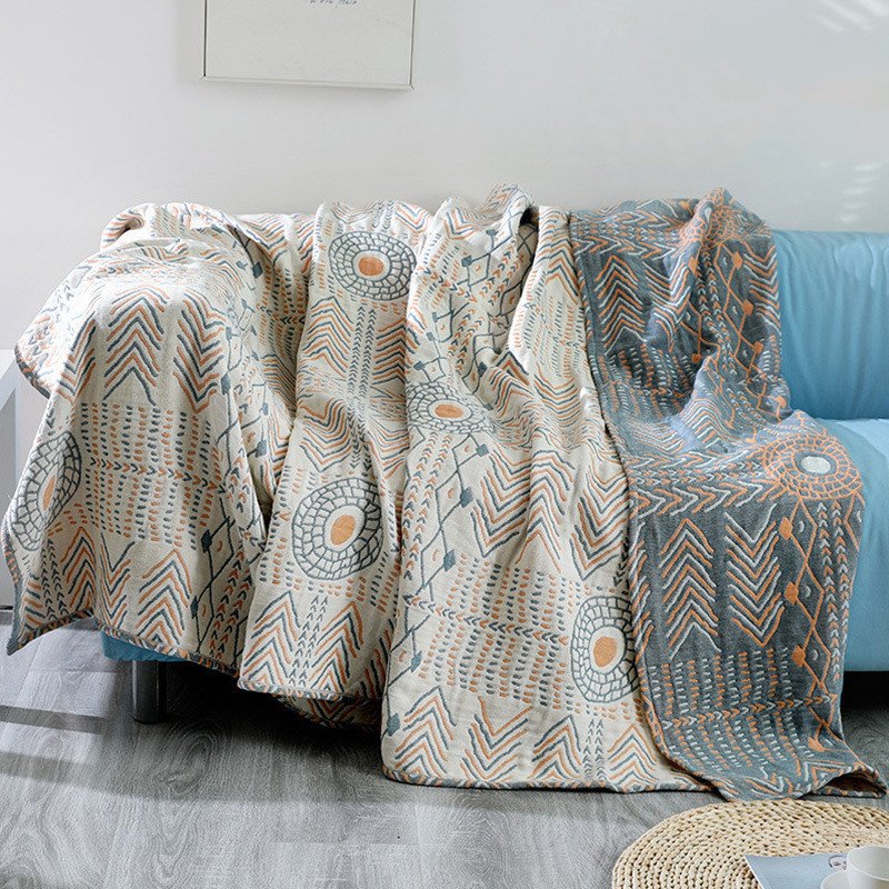 Bohemian Cotton Four Seasons Sofa Cover Blanket – Stylish and Cozy Home Decor
