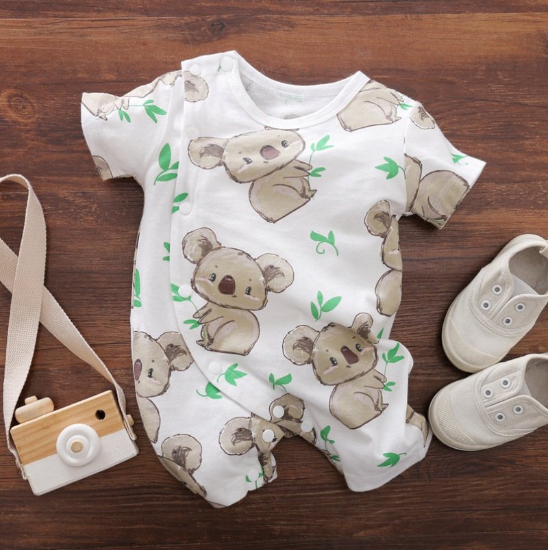 Short Sleeve Cartoon Jumpsuit – Fun & Comfortable Children's Clothing