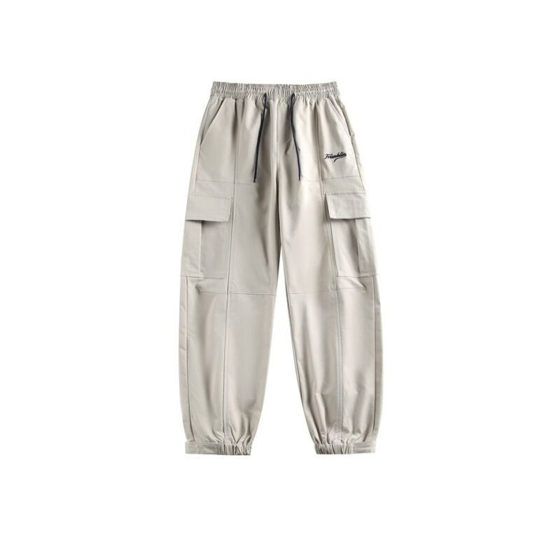 Autumn Outdoor Retro Pocket Overalls – Men's Loose Straight Casual Pants for Comfort & Style