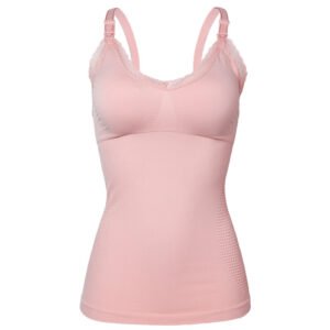 Long Strap Lace Maternity Breastfeeding Vest - Wire-Free Bra for Comfortable Nursing