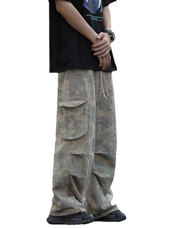 Camouflage Workwear Pants – Men's Wide Leg Trousers for Durable & Stylish Workwear