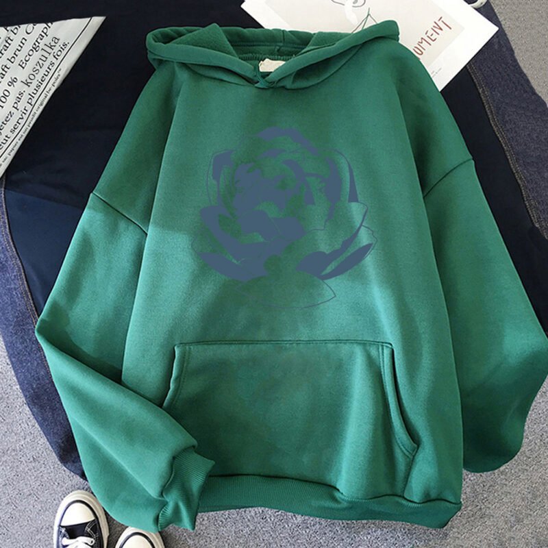 Fashionable Casual Polyester Hoodie Sweater for Women - Comfortable & Stylish
