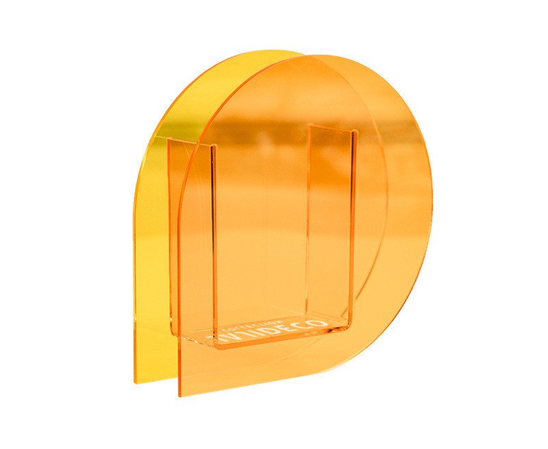 Colorful Acrylic Vase – Vibrant Color Illustration Ornament for Home Decor