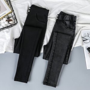 All-Match High Waist Slim Skinny Long Pants – Stylish & Versatile Fit