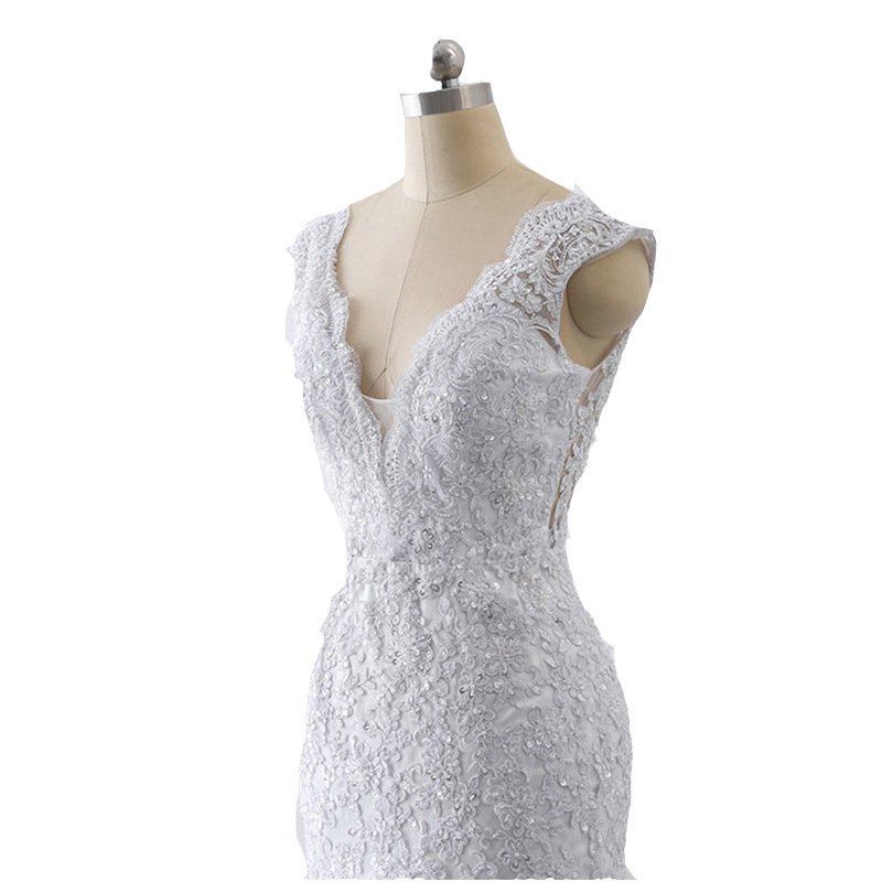 Mermaid Light Wedding Dress – French Retro Style for Brides
