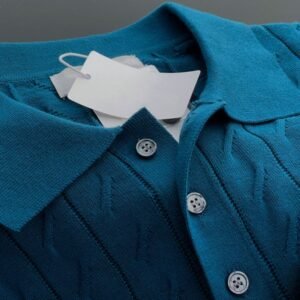 Knitted Short Sleeve Men's Loose Polo Shirt – Comfortable Half Sleeve T-shirt