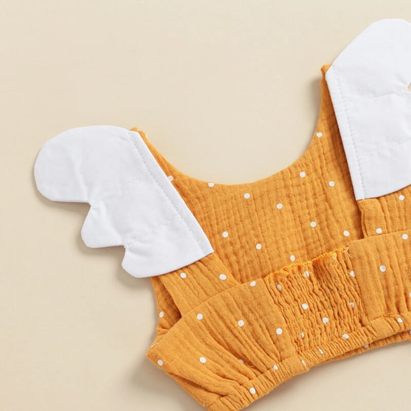 Girls Cotton Linen Polka Dot Style – Cute & Comfortable Children's Clothing