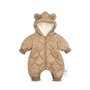 Baby Cotton Padded Coat Jumpsuit – Warm & Cozy Winter Outerwear for Babies
