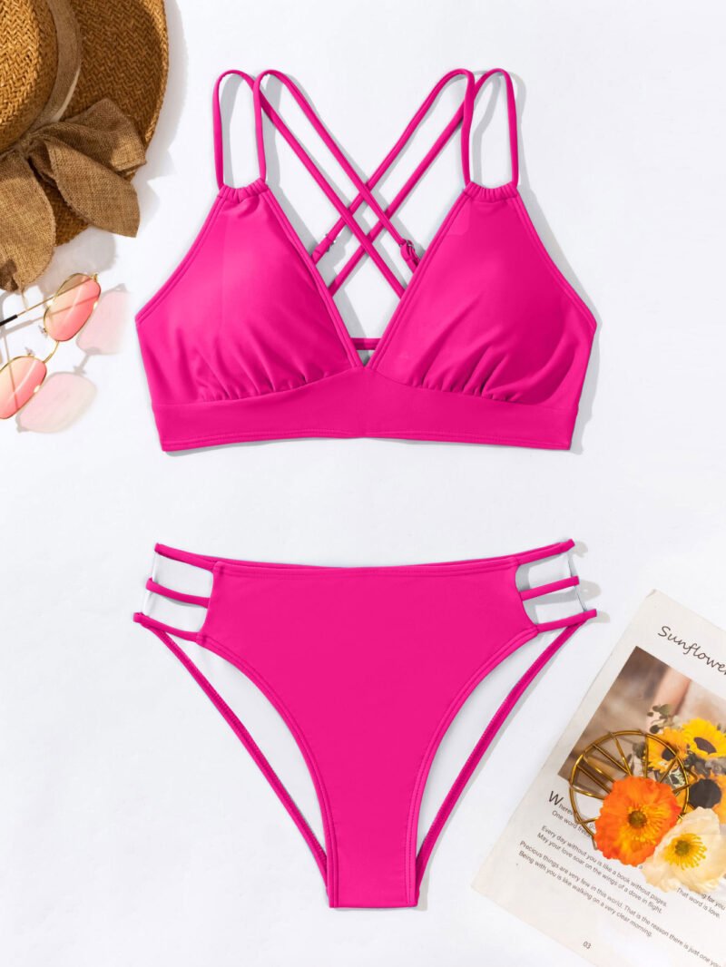 V-Neck Bikini Split Swimsuit – Stylish & Sexy Beachwear