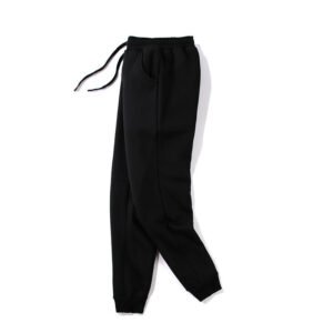Cotton Minimalist Sports Embroidered Loose Fitting Outdoor Trousers – Breathable & Stylish