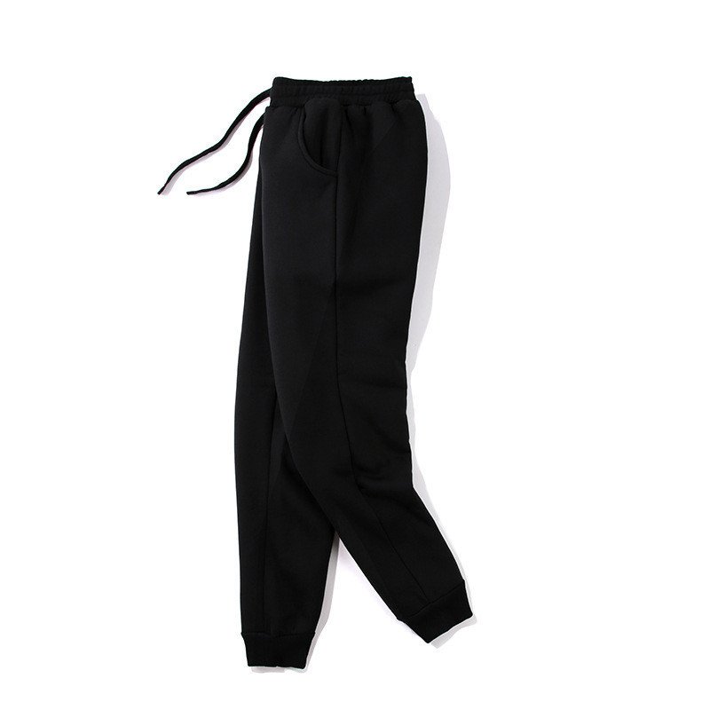 Cotton Minimalist Sports Embroidered Loose Fitting Outdoor Trousers – Breathable & Stylish