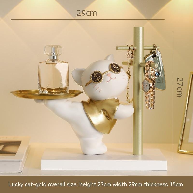 Lucky Cat Resin Crafts – Storage Gifts & Home Decoration, Unique Resin Figurines