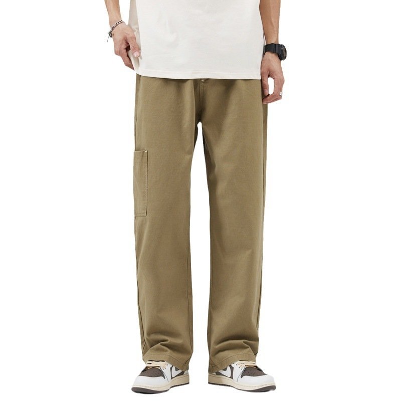 Men's Casual Working Pants – Loose Fit Cotton Pants for Comfortable Workwear