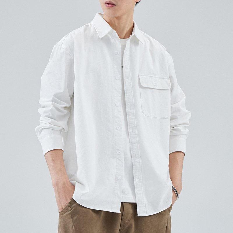 Men's Cotton High-Grade Loose Casual Shirt – Comfortable & Stylish