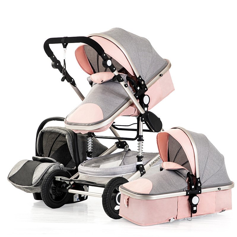 Travel Baby Stroller - Luxury 3-in-1 Stroller for Infants
