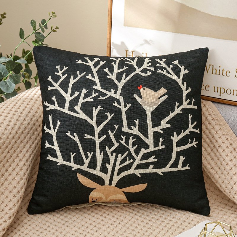 Fabric Decoration Supplies – Linen Printed Pillows for Car, Bedside, and Couch