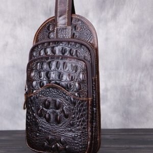 Men's Casual Waxed Cowhide Satchel - Genuine Leather Stylish & Durable Satchel Bag