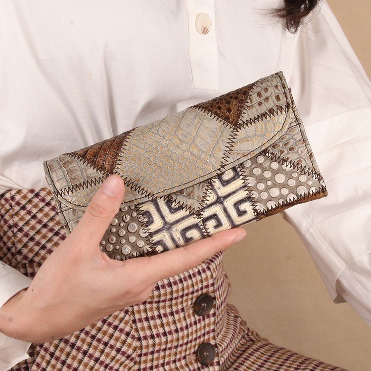 Long Leather Purse - Large Capacity & High-End Design for Girls