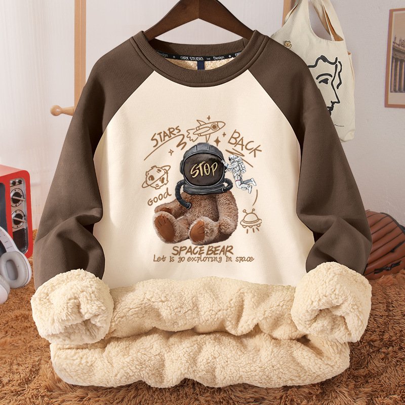 Fleece-Lined Thickened Hooded Fleece Sweatshirt for Women - Warm & Cozy