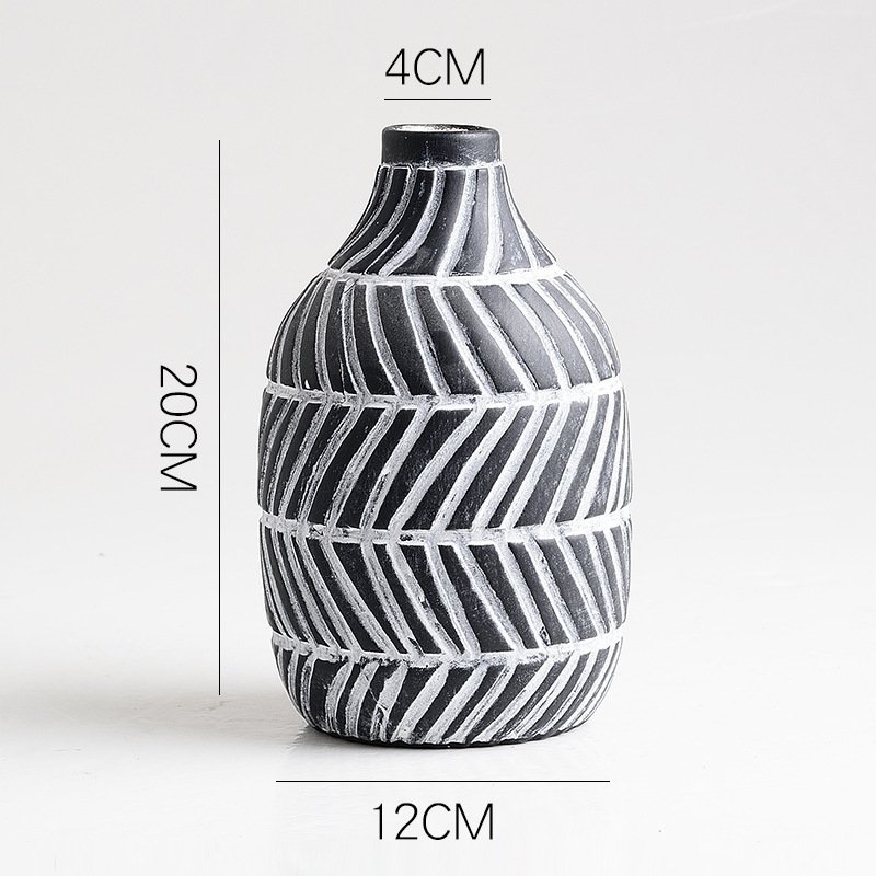 Ceramic Vase Decoration – Simple Handicraft Art for Flower Arrangements and Hydroponics