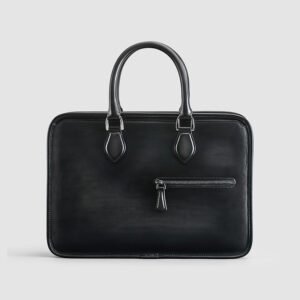 Hand-Rubbed Cow Leather Vintage Business Briefcase | Stylish & Durable Office Bag