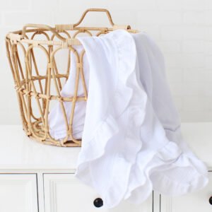 Baby Blanket with Ruffles - Soft & Stylish Newborn Blanket