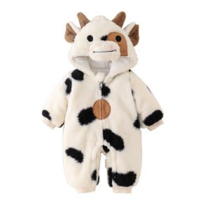 Winter Thickened Quilted Baby Jumpsuit – Warm & Cozy Infant Outerwear