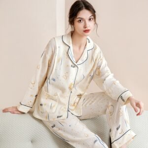 Women's Fashion Casual Cotton Home Wear Suit - Comfortable and Stylish Loungewear