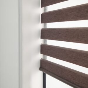 Soft Gauze Semi-Shading Rolling Curtain – Electric Zebra Roll-Up Window Treatment