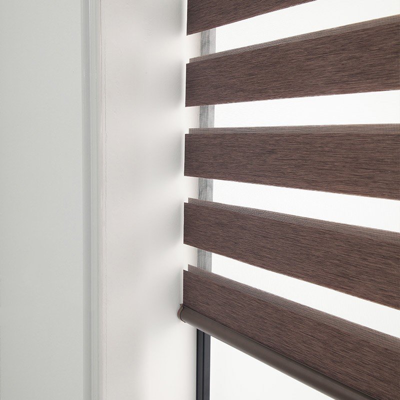 Soft Gauze Semi-Shading Rolling Curtain – Electric Zebra Roll-Up Window Treatment