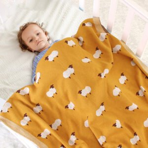 Baby Blanket Knitted Hug Blanket – Soft & Cozy Newborn Snuggle Blanket