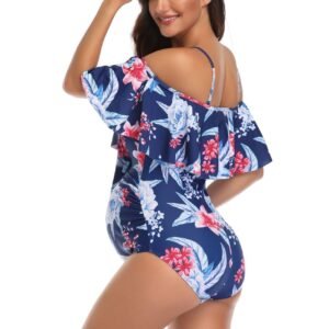 Printed Maternity Swimsuit - Stylish & Comfortable Pregnancy Swimwear