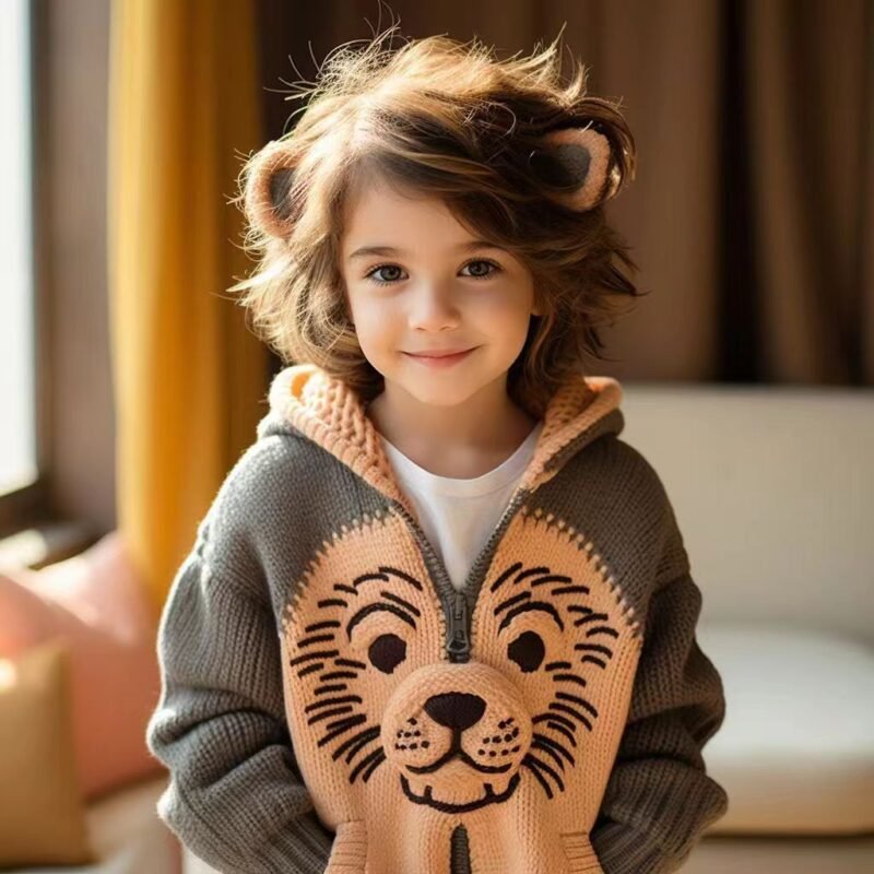 Boys and Girls Sweater | Western Style Knitted Kids Sweater for Fall & Winter