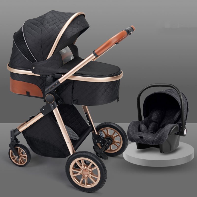 Stylish High View Stroller - Lightweight & Folding Baby Stroller for Easy Travel