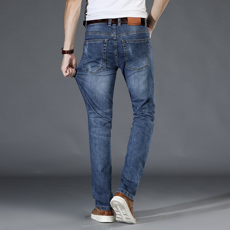 Business Stretch Jeans for Men – Loose Fit & Comfortable Denim
